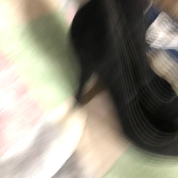 Pin up style black velvet platform pumps size 7 - Picture 3 of 9